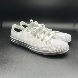 Converse CTAS premium wedding low top by you Mrs. White lace women Sneakers